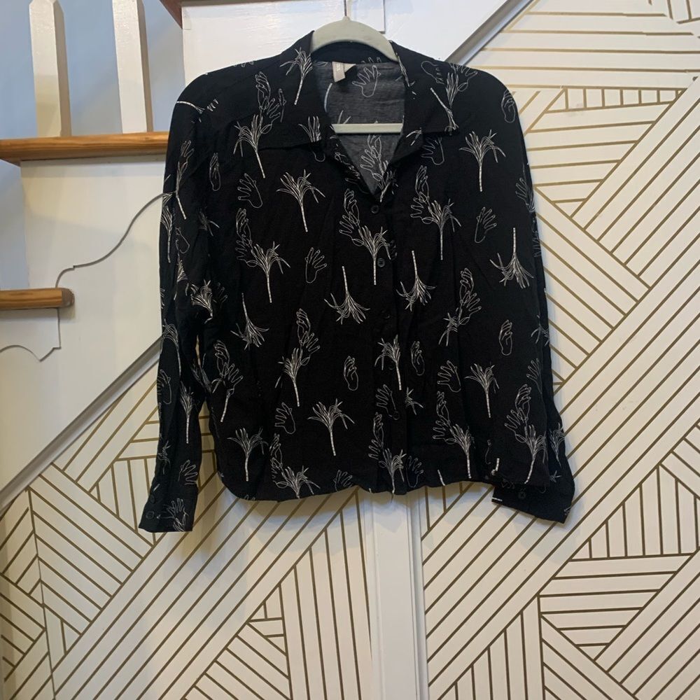 asos womens button up long sleeve blouse